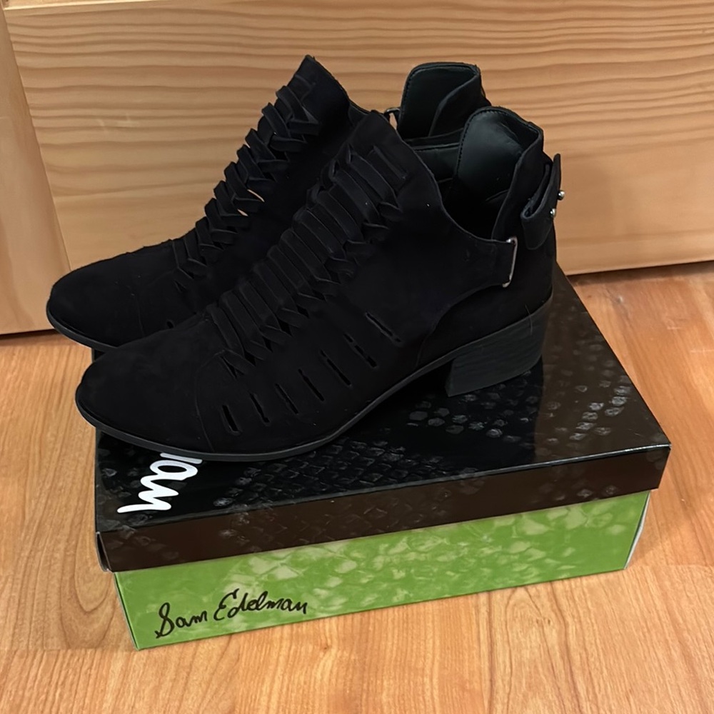 Sam Edelman Pierson Black Suede boots